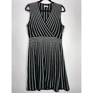 Calvin Klein Striped Sleeveless Knit Dress
